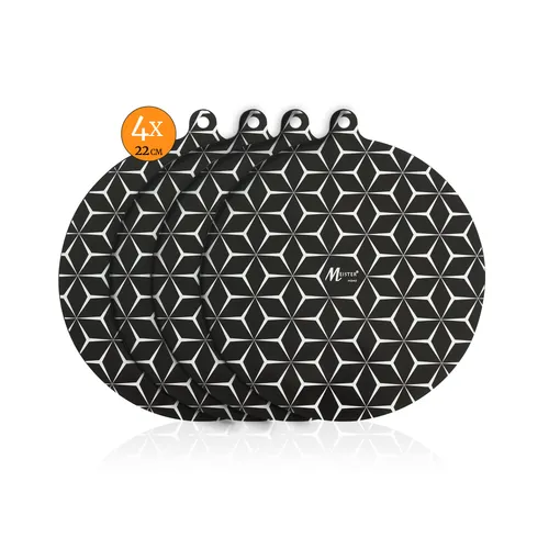 Meisterhome® Induktionsschutzmatte – Herdabdeckplatte - Herdabdeckung Induktionsfeld - Hitzeschutzmatte - Induktionsmatte für alle Größen - Silikon Matte - Induktion Schutzmatte, Model:Set 4
