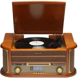 Denver MRD-51 Braun - Schallplattenspieler, stilvolles Design für audiophile Genüsse