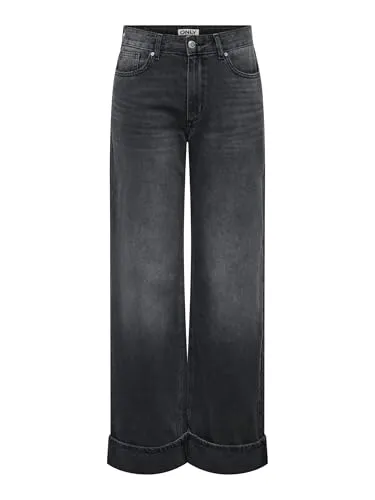 ONLY 7/8-Jeans ONLElla in Schwarz für Damen - Stilvolle 7/8-Jeans aus 100% Baumwolle, ideal für lässige Outfits. Pflegeleicht bei 40 °C, mit modischem Mid Waist Schnitt und unverwechselbarem Design.