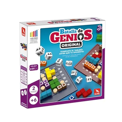 Ludilo Original Genies-Kampf | Brettspiele Kinder ab 6 Jahren | Brettspiele für Kinder und Erwachsene | Spielzeug 6 Jahre 2 Spieler | Erwachsenen-Puzzle mit mehr als 60.000 Kombinationen