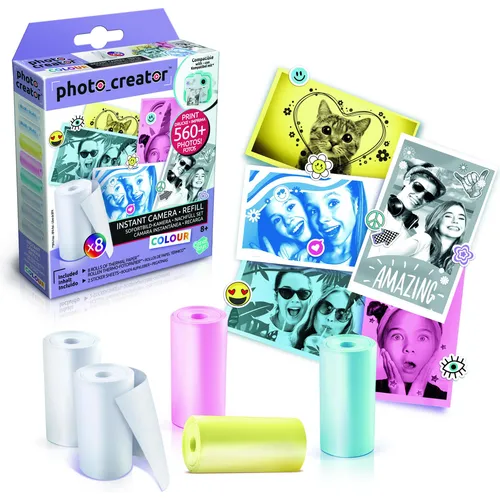 Canal Toys Instant Camera Refill Kit 8x Foto-Papier + Sticker (10 x) (CLK016)