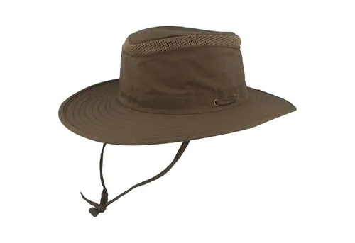 Breiter Safarihut - UV Schutz 30+, leicht & faltbar - Cowboyhut für Herren mit optimalem UV-Schutz 30+, atmungsaktiv und ideal für Outdoor-Aktivitäten. Verstellbares Kinnband und geheime Tasche bieten zusätzlichen Komfort.