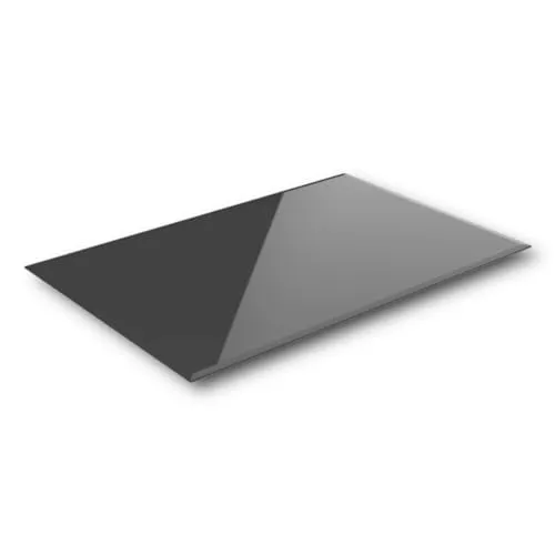 Euro Tische Glasplatte 80x70cm mit Facettenschliff in schwarz von Euro Tische