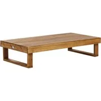 BELIANI Garten Couchtisch aus Akazienholz 110 x 60 cm von Beliani