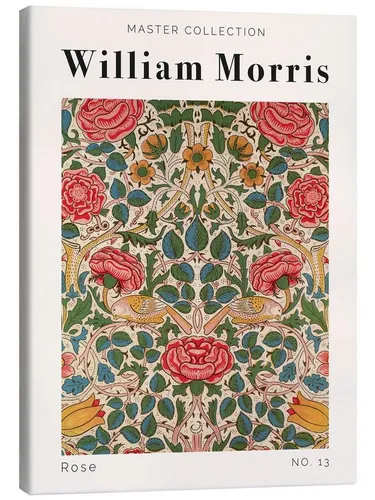 Posterlounge Wandbild Rose No. 13, William Morris, erhältlich als Poster, Leinwandbild, Wandsticker oder Acrylglasbild