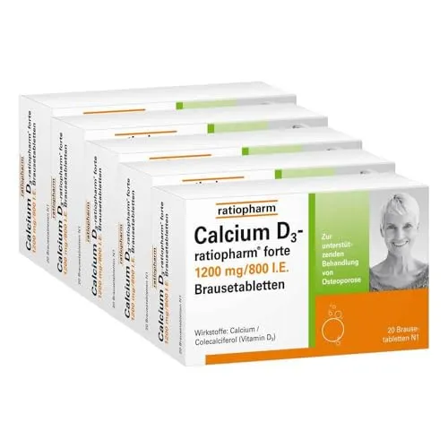 Calcium D3-ratiopharm forte Brausetabletten 100 St von ratiopharm