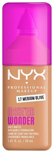 NYX PROFESSIONAL MAKEUP Foundation MAKE 'EM WONDER FOUNDATION, perfekter No-Makeup-Makeup-Look bis zum Full Glam