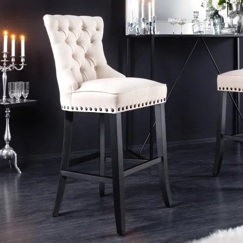 riess-ambiente Barhocker CASTLE beige/schwarz