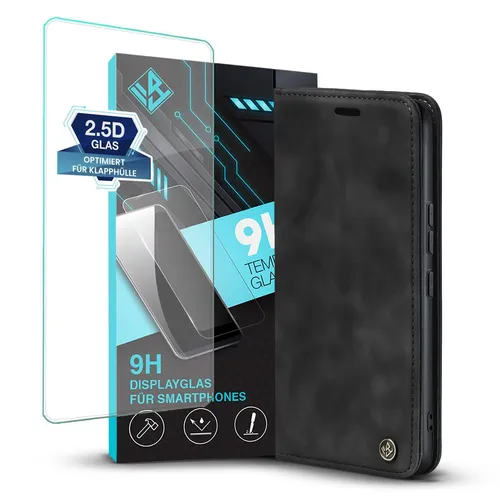 Produktbild Handyhülle für Xiaomi 13T / Xiaomi 13T Pro Klapp Magnet Smartphone Cover 9H Glas