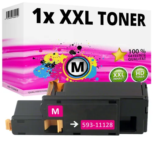 1x XXL TONER für DELL C1660W 593-11128 V3W4C PATRONE KARTUSCHE MAGENTA ROT NEW