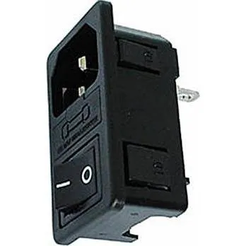 Velleman Kaltgeräte-Steckverbinder - Stecker - Chassis - Mit Schalter Und Sicherungshalter (Diverse) (PSCM4)