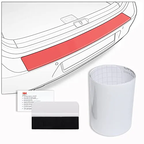 tuning-art FL218 Ladekantenschutz Folie mit Rakel passend für Skoda Superb Combi 4, iV Typ 3Y 2024-, Farbe:Transparent