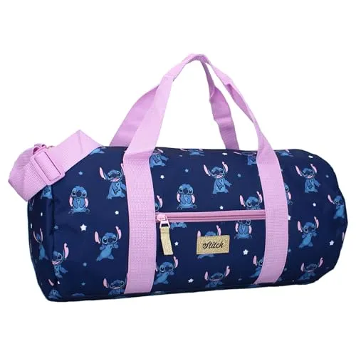 Vadobag Stitch Feeling Right - Sporttasche für Kinder - Sporttasche aus 100% Polyester mit Schultergurt und Griffen, Maße 45 x 22 x 22 cm, ideal für kleine Disney-Fans und perfekt für Sport und Reisen.