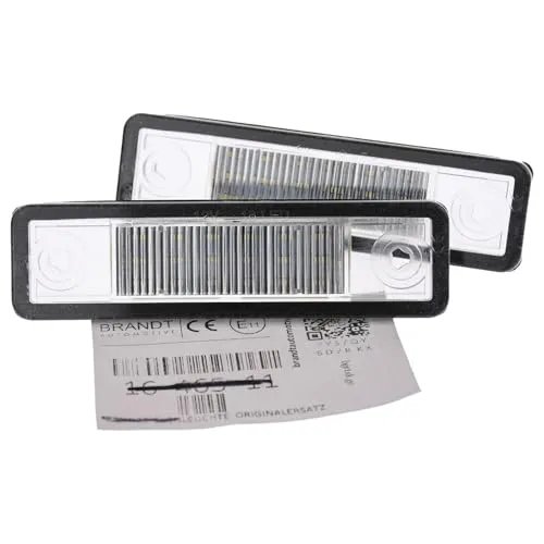 BRANDT AUTOMOTIVE Kennzeichenleuchten LED kompatibel mit Opel Astra F Kombi 92-98 Astra G Limousine 98-04 Corsa B 93-00 Omega A 86-94 Omega B 94-99 Omega B 99-04 Vectra B 95-02 Zafira A 99-05