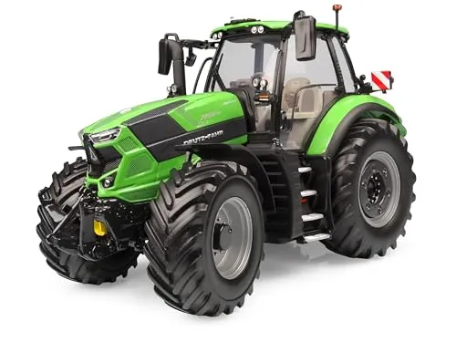 Universal Hobbies Deutz-Fahr 7250 TTV 2023 Miniaturtraktor - Miniatur Motorfahrzeug-Modelle, detailgetreue Nachbildung aus Metall mit funktionierenden Rädern für Sammler und Modellbau-Enthusiasten.