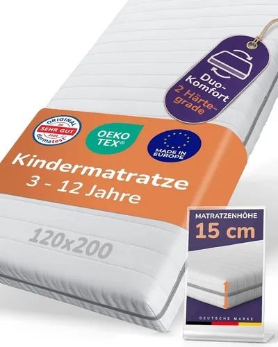 Sun Garden Kindermatratze 2-in-1 für 3–12 Jahre von Finnson