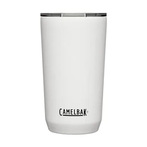 Camelbak Tumbler Vss 0,5L white - Perfekter Begleiter für Abenteuer - Trinkflaschen & Becher für Outdoor und Wandern, doppelwandig vakuumisoliert für optimale Temperaturhaltung, auslaufsicherer Tri-Mode-Deckel, BPA-frei und spülmaschinenfest.