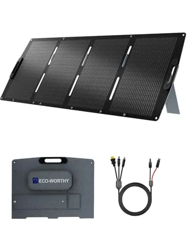 ECO-WORTHY 200W Faltbares Solarpanel für Powerstation