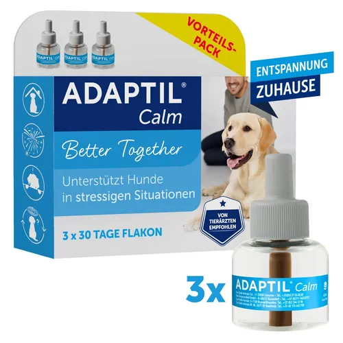 ADAPTIL Calm Vorteilspack für Hunde | 3X Nachfüllflakon von O'ZOO