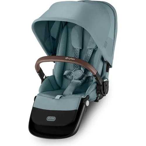 Cybex Gazelle S Sitzeinheit - Stormy Blue - Kinderwagenaufsatz für Geschwisterwagen, ab Geburt bis 17 kg, ergonomische Liegeposition und XXL-Sonnenverdeck mit UPF50+ für besten Sonnenschutz.