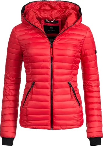 Navahoo Damen Übergangs Stepp Jacke mit Kapuze B348 - Komfortabel und stylish - Funktionsjacken mit leicht tailliertem Schnitt, ideal für jeden Tag. Weiches Obermaterial und praktische Taschen für höchsten Tragekomfort.