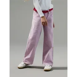 Name It 5-Pocket-Hose NKFROSE WIDE TWI PANT 1115-TP NOOS - lila 116 - Kinderhosen mit elastischem Twill-Material, pflegeleicht und ideal für den Alltag, mit verstellbarem Gummizug für optimalen Sitz.