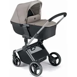 Kombi-Kinderwagen Next Evo 3-in-1 - Beige | Inkl. Babyschale & Wanne - Der Next Evo Kinderwagen ist das ideale Reisesystem für Eltern. Mit einer praktischen, faltbaren Tragewanne und vielseitigen Funktionen bietet er Komfort und Sicherheit von der Geburt bis zum Kleinkindalter.