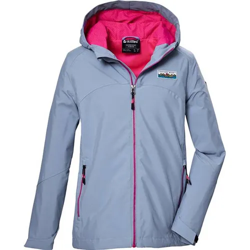 killtec Mädchen Funktionsjacke KOS 146 GRLS JCKT - Wasserdichte Kinder Funktionsjacke mit regulierbarer Kapuze, 10.000 mm Wassersäule und umweltfreundlicher PFAS-freier Imprägnierung – ideal für alle Wetterlagen!