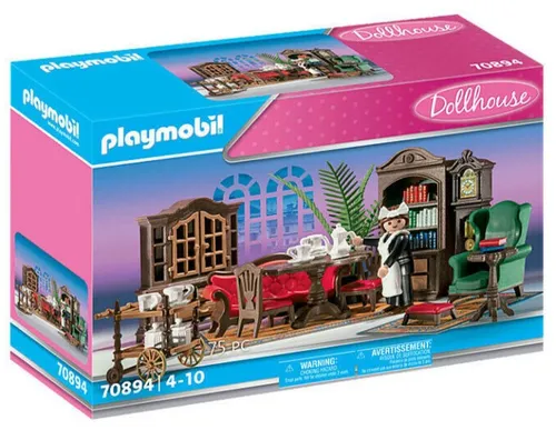 PLAYMOBIL® 70894 Wohnzimmer im Puppenhaus – Nostalgie neu erleben - Entdecken Sie das nostalgische Wohnzimmer-Set für Puppenhäuser! Ideal für Kinder von 5-11 Jahren, fördert kreatives Spielen und regt die Fantasie an.