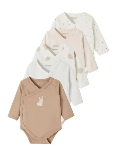 vertbaudet Body Baby Wickelbodys, lange Ärmel 5er-Pack