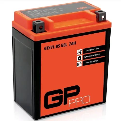 GP-PRO Gel-Batterie 12V 7Ah GTX7L-BS - KFZ-Batterien: Wartungsfreie Gel-Batterie mit höchster Leistungsfähigkeit und langer Lagerfähigkeit, ideal für Roller und Motorräder.