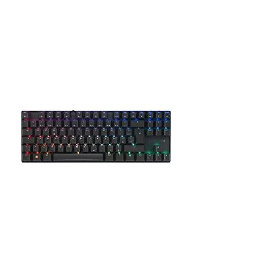 CHERRY MX 8.2 TKL Wireless - Kabellose Gaming-Tastatur - Kabellose Gaming-Tastatur im Tenkeyless-Format mit MX RED Switches und lebendiger RGB-Hintergrundbeleuchtung. Ideal für Gamer, die Flexibilität und schnelles Reaktionsvermögen schätzen.