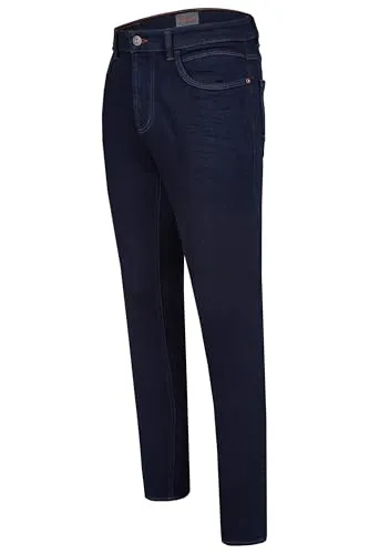 Hattric Herren Jeans Harris 5 Pocket Modern Fit raw dunkelblau - 35/34