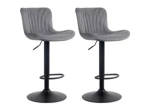 CLP Barhocker Linus 2er Set in silber von CLP