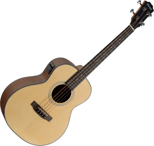Shaman ABM4-50E-NT Akustik Bass Natur - Akustik Bass der AB Mini-Serie mit hochwertiger Fichtendecke und Mahagonikorpus. Ideal für Musiker, die ein kompaktes und klangvolles Instrument suchen.