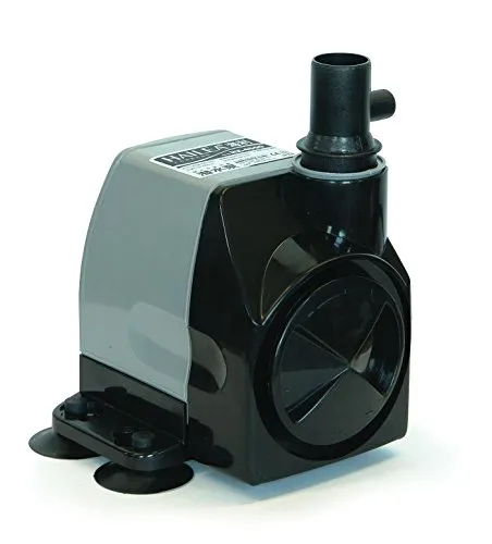 Hailea HX-4500 Regelbare Pumpe 2000 l/h, maximal Förderhöhe 2,8 m mit Luftleitung, schwarz, 12x12x16 cm, 10-450-415