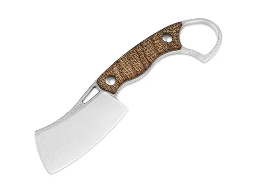Kizer Little Rhino AEB-L Stonewashed Messer mit Micarta-Griff