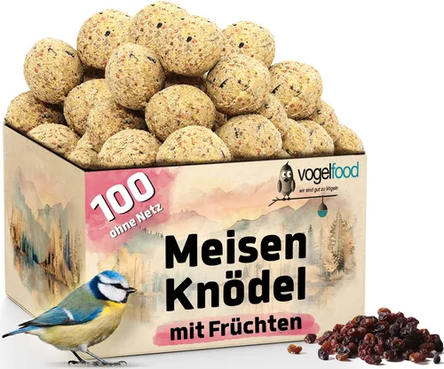 Meisenknödel mit Früchten ohne Netz Vogelfutter Wildvogel Winterfutter Fett 100