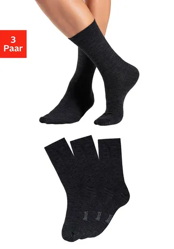 Bench. Socken (Packung, 3-Paar) Herrensocken mit wärmender Wolle
