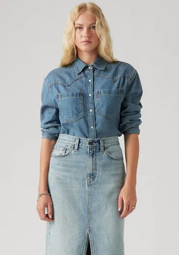 Levi's Damen Teodora Western Hemd, Going Steady 7, XS - Femininer Western Klassiker - Damenblusen mit Relaxed Fit, klassischer Druckknopfleiste und stilvollen Western Passen für einen lässigen Look.