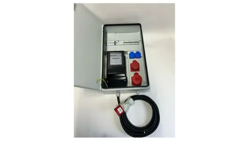 IP54 Metall Wandverteiler CEE 32A 16A 2x230V mit Sicherungen