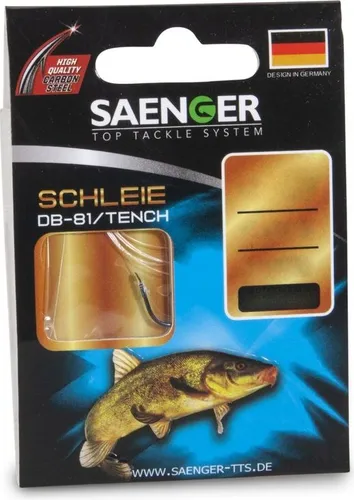 Saenger Schleie DB-81 Vorfachhaken 60cm #8 / 10Stk. von Sänger