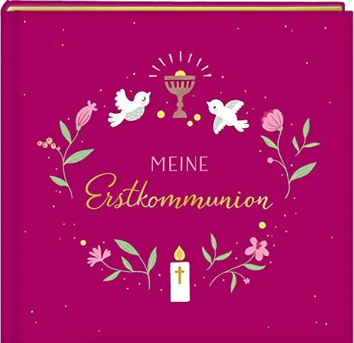 Eintragalbum – Meine Erstkommunion: beerenfarben