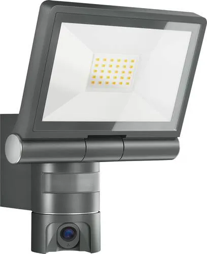 Steinel LED Wandstrahler XLED CAM 2 SC - Sicherheit mit Kamera und Gegensprechanlage - Strahler mit integrierter Kamera, Bewegungssensor und Gegensprechanlage für maximale Sicherheit im Außenbereich. 180°-Sensor, 2K-Videoübertragung und lokale Datenspeicherung.