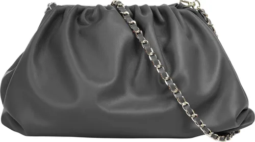Cluty Umhängetasche aus echtem Leder für Damen | Made in Italy, elegante Slouchy Bag - Umhängetaschen: Hochwertige italienische Slouchy Bag aus feinstem Rindleder im Knautsch-Look, ideal für jeden Anlass mit abnehmbarem Schulterriemen und viel Stauraum.