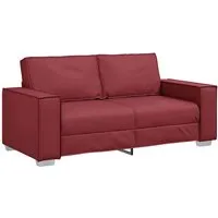 vidaXL Weinrotes 2.5-Sitzer Sofa in rot von vidaXL