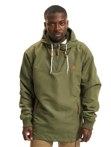Brandit Luke Windbreaker - Olive, Größe S - Funktionsjacken mit modischen Lederdetails und weichem Fleecefutter für angenehme Wärme. Ideal für Herbst und Winter, bietet dieser Windbreaker sowohl Stil als auch Funktionalität.
