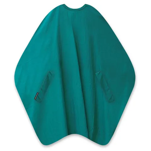 Trend-Design Classic Umhang smaragd - Haarschneideumhang in Premiumqualität, atmungsaktiv und mit hohem Tragekomfort. Ideal für individuelle Bestickungen und ausgestattet mit komfortablen Handschlitzen.