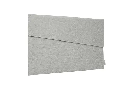 SIGEL Laptop Hülle 14 Zoll Slim Sleeve RPET Filz hellgrau | BA500, Magnetverschluss, wasserabweisend, für Laptop und Tablet, aus RPET & Recycling-Filz, 35 x 25 x 1 cm