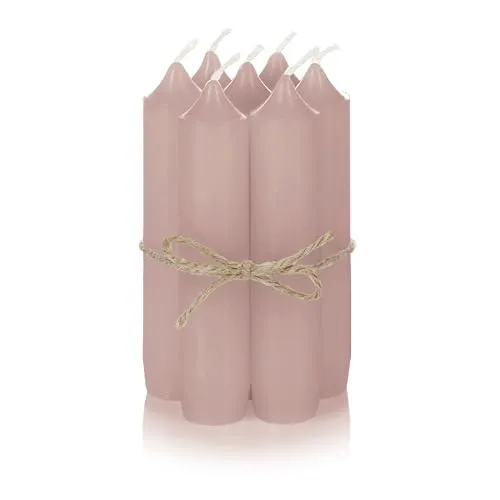 Nordstern Stabkerzen Sahara 6er Pack - Kleine Kerzen für Kerzenhalter, Adventskranz oder als Baumkerze - Ideale Tisch Deko für Hochzeit oder Weihnachten - 11 x 2,2 cm